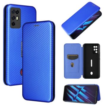 ZTE Nubia Red Magic 6R Carbon Fiber Texture Case Blue - 1