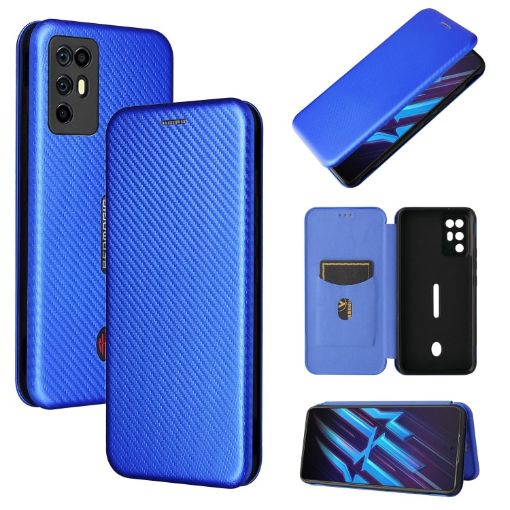 ZTE Nubia Red Magic 6R Carbon Fiber Texture Case Blue - 1