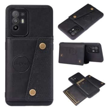 OPPO A95 5G Shockproof Magnetic Case - Black - 1