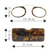 Picture of Mini Clip Nose Style Presbyopic Glasses without Temples, Positive Diopters:+3.00 (Black)