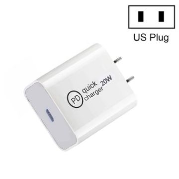 Picture of SDC-20W PD 20W Single USB-C / Type-C Interface Travel Charger US Plug