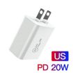 Picture of SDC-20W PD 20W Single USB-C / Type-C Interface Travel Charger US Plug