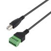 USB Type-B Male Plug to 5 Pin Pluggable Terminals Adapter Cable - 4