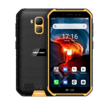 Picture of Ulefone Armor X7 Pro Rugged Phone, 4GB+32GB, IP68/IP69K Waterproof, Face ID & Fingerprint, 4000mAh, 5.0" Android 10.0, 4G, NFC (Yellow)