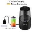 Picture of Tihoo Electric Pencil Sharpener USB Charging Student Automatic Pencil Sharpener ，English Version (Black)