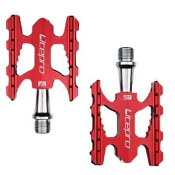 Picture of Litepro Ultralight Folding Bike Pedal K3 Bicycle Pedal, Color:Red