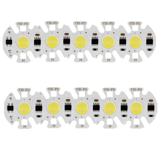 10 PCS COB LED Light Chip AC 220V LED Bulb Light (10W Warm White) - 1