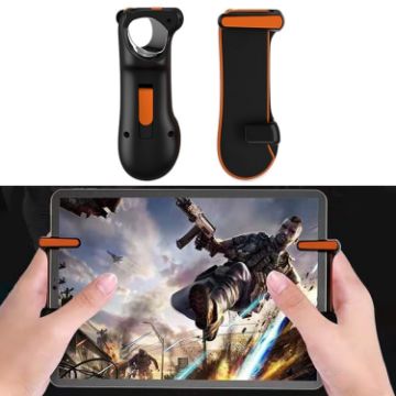 Picture of Eating Chicken One-button Burst Shooting Game Handle Controller for Tablet PC, 1 Pair (Orange)