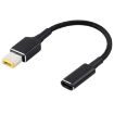 Picture of PD 100W 18.5-20V Square Plug to USB-C / Type-C Adapter Nylon Braid Cable for Lenovo