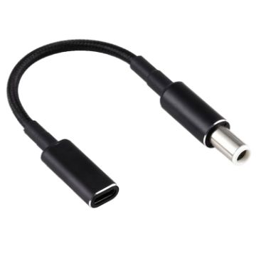 Picture of PD 100W 18.5-20V 7.4 x 0.6mm to USB-C / Type-C Adapter Nylon Braid Cable for Dell