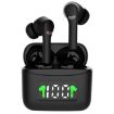 J5 Wireless Bluetooth 5.2 Earphone with Charging Box - Black - 1