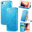 Blue Mandala Leather Case for iPhone SE 2022/SE 2020/8/7 - 1