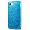 Blue Mandala Leather Case for iPhone SE 2022/SE 2020/8/7 - 3