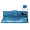 Sony Xperia L4 Butterfly Love Flower Leather Case - Blue - 3
