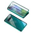 Samsung Galaxy S9 Magnetic Metal Frame Double-sided Tempered Glass Case - Green - 2