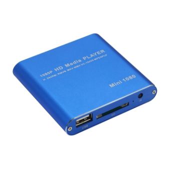 Picture of MINI 1080P Full HD Media USB HDD SD/MMC Card Player Box, UK Plug (Blue)