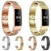 Picture of Diamond-studded Solid Stainless Steel Watch Band for Fitbit Charge 3 (Rose Gold)