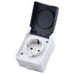 Picture of Outdoor IP44 Waterproof Power Socket with Cover, EU Plug