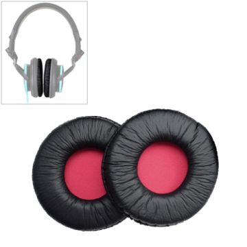 Picture of 2 PCS For SONY MDR-V55 Earphone Cushion Leather Cover Earmuffs Replacement Earpads (Red)