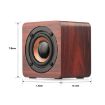 Picture of Q1 Wooden Mini Portable Mega Bass Wireless Bluetooth Speaker (Red)