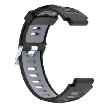 Picture of For Garmin Forerunner 735 XT Two-tone Silicone Watch Band (Black + Grey)