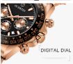 Picture of OCHSTIN Augusten 6103B Multi Function Quartz Watch Sports luminous Waterproof Watch Calendar Steel Band Men Watch (Rose Gold Black)