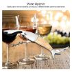 Picture of Fish Shape Wine Opener Wine Multifunctional Corkscrew with Wooden Handle