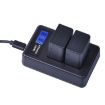 Picture of Smart LCD Display USB Dual Charger for PANASONIC DMW-BMB9E (T)