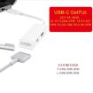 Picture of 3 in 1 MagSafe 1 / 2 + PD Port + USB to USB-C / Type-C Converter Adapter (White)