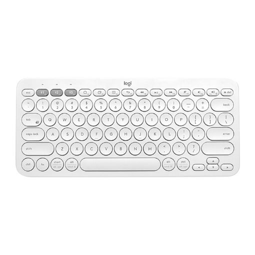 Picture of Logitech K380 Portable Multi-Device Wireless Bluetooth Keyboard (White)