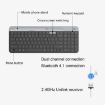 Picture of Logitech K580 Dual Modes Thin and Light Multi-device Wireless Keyboard with Phone Holder (White)