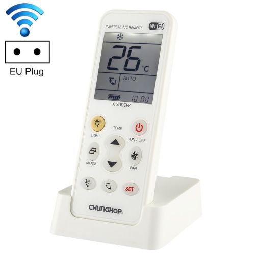 Picture of CHUNGHOP K-390EW WiFi Smart A/C Remote Control, Backlight & LED Light, Support 2G/3G/4G/WiFi, EU Plug
