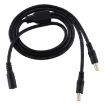 Picture of 8A 5.5 x 2.5mm 1 to 2 Female to Male Plug DC Power Splitter Adapter Power Cable, Cable Length: 70cm (Black)