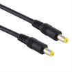 DC Power Plug 5.5 x 2.5mm Male to Male Adapter Cable - 1m (Black) - 3