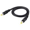 Picture of DC Power Plug 5.5 x 2.5mm Male to Male Adapter Connector Cable, Cable Length:1m (Black)