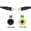DC Power Plug 5.5 x 2.5mm Male to Male Adapter Cable - 1m (Black) - 5