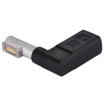 Picture of USB-C / Type-C Female to 5 Pin MagSafe 1 (L-Shaped) Male Charge Adapter (Black)
