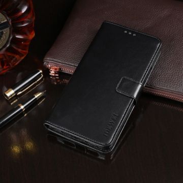 Picture of For LG K30 (2019) idewei Crazy Horse Texture Horizontal Flip Leather Case with Holder & Card Slots & Wallet (Black)