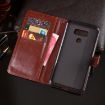 Picture of For LG G6 idewei Crazy Horse Texture Horizontal Flip Leather Case with Holder & Card Slots & Wallet (Dark Blue)