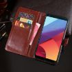 LG G6 Crazy Horse Texture Leather Case - Dark Blue - 6