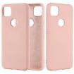 Picture of For Google Pixel 4a Pure Color Liquid Silicone Shockproof Full Coverage Case (Pink)