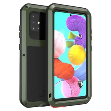 Picture of For Galaxy A51 LOVE MEI Metal Shockproof Waterproof Dustproof Protective Case (Army Green)