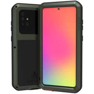 Picture of For Galaxy A71 LOVE MEI Metal Shockproof Waterproof Dustproof Protective Case (Army Green)