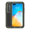 Picture of For Huawei P40 Pro LOVE MEI Metal Shockproof Waterproof Dustproof Protective Case (Army Green)