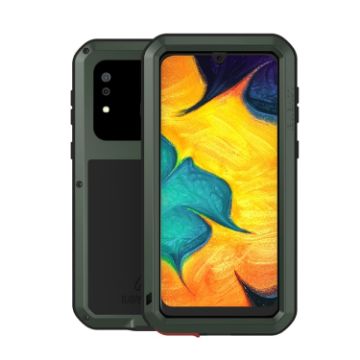 Picture of For Galaxy A30 LOVE MEI Metal Shockproof Waterproof Dustproof Protective Case (Army Green)