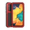 LOVE MEI Metal Shockproof Waterproof Case for Galaxy A40s - Red - 1