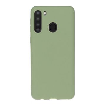 Picture of For Galaxy A21 Solid Color Frosted TPU Phone Case (Green)