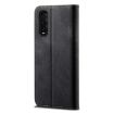 Picture of For OPPO Find X2 Denim Texture Casual Style Horizontal Flip Leather Case with Holder & Card Slots & Wallet (Black)