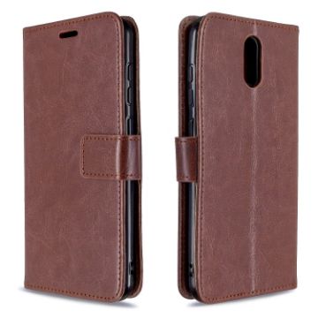 Picture of For Nokia 2.3 Crazy Horse Texture Horizontal Flip Leather Case with Holder & Card Slots & Wallet & Photo Frame (Brown)