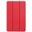 Picture of For Galaxy Tab S6 Lite 10.4 inch Custer Pattern Pure Color Horizontal Flip Leather Case with Three-folding Holder (Red)